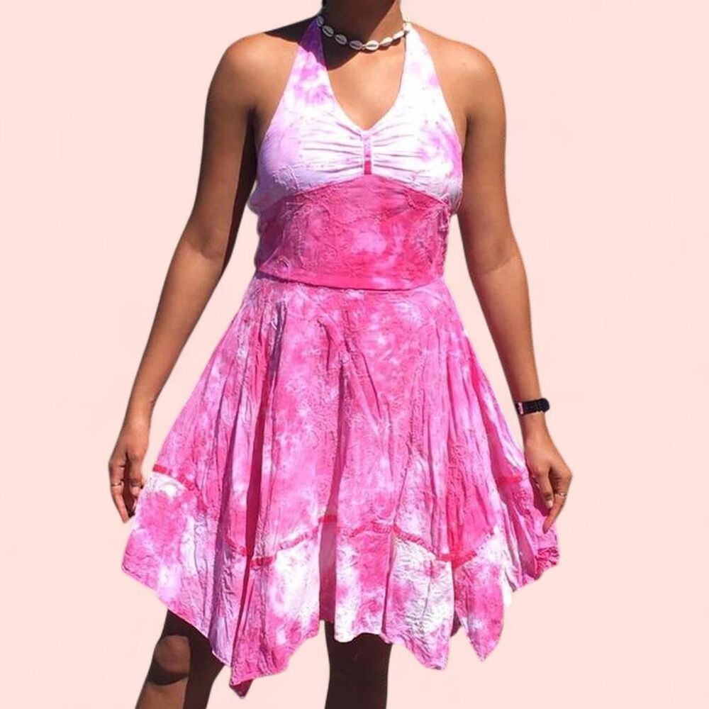 Pink Halter Dress
